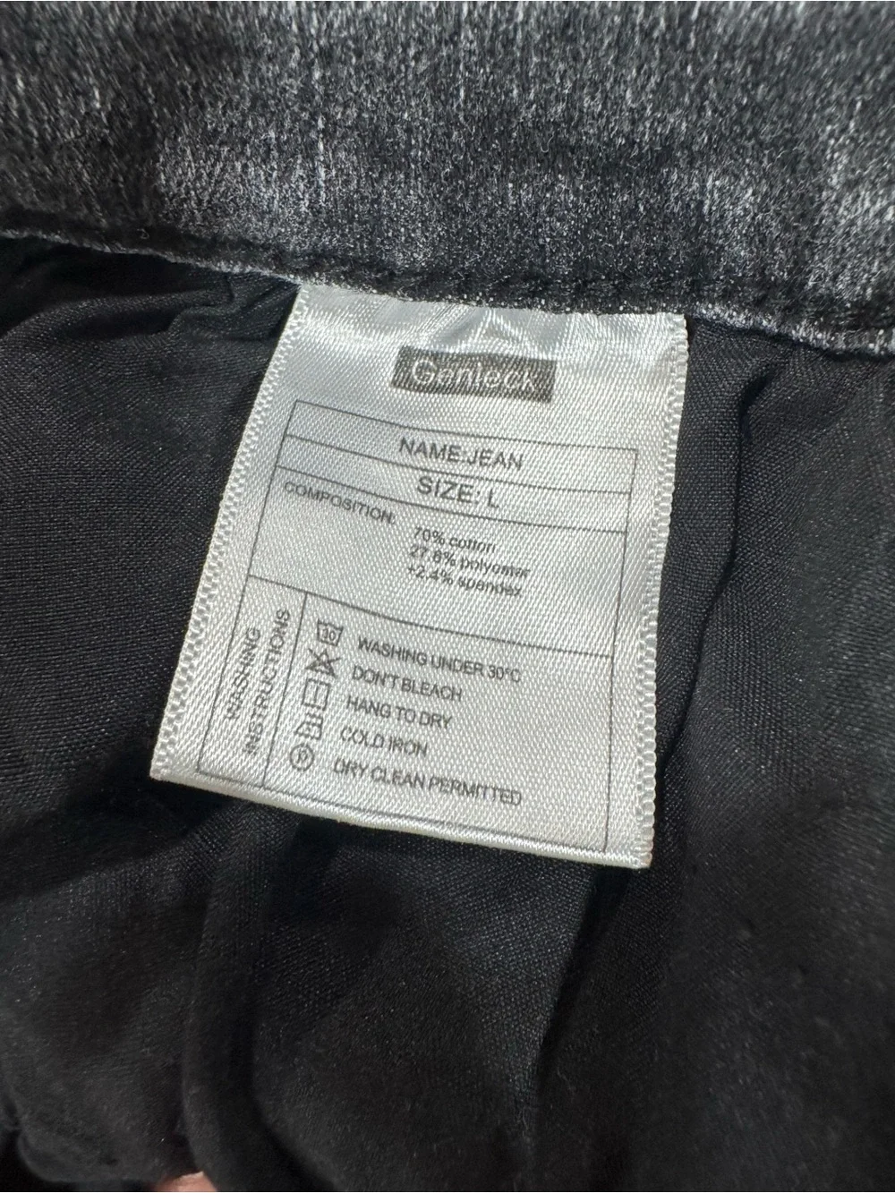 Genleck Black Denim Shorts